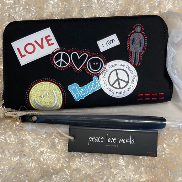 Handbags - Peace Love World black wallet NWT